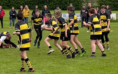 U12 in action against Upton RFC